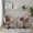 Buena accent chair in Black Metal, Brown Velvet, featuring swivel