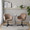 Buena Contemporary Swivel Accent Chair in Black Metal and Brown Velvet — lifestyle photo 3