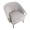 Claire Contemporary/Glam Black Steel and Silver Velvet with Gold Steel Accents — lifestyle photo 1