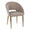 Renee Upholstered Contemporary Chair in Gold Metal and Light Brown Fabric — product view