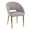 Renee accent chairs & seating in Gold Metal, Silver Fabric, product view, featuring metal design and fabric design