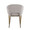 Renee accent chairs & seating in Gold Metal, Silver Fabric, back view, featuring metal design and fabric design