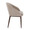 Renee accent chairs & seating in Walnut Metal, Light Brown Fabric, side view, featuring metal design and fabric design