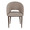 Renee accent chairs & seating in Walnut Metal, Light Brown Fabric, front view, featuring metal design and fabric design