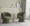 Fran Contemporary Swivel Accent Chair in Green Fabric — lifestyle photo 2