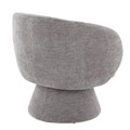 Fran accent chair in Grey Fabric, featuring swivel