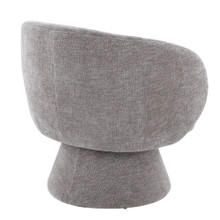 Fran accent chair in Grey Fabric, featuring swivel