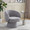 Fran accent chair in Grey Fabric, featuring swivel