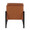Franklin accent chairs & seating in Black Steel, Camel PU, back view