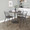 Riley Farmhouse Arm Chair in Black Metal and Dark Walnut Wood- Set of 2 — lifestyle photo 2