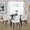 Rina Mid-Century Modern Dining Chair in Black Wood and Cream Fabric- Set of 2 — lifestyle photo 4