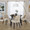 Rina dining chair in Black Wood, Light Brown Fabric, close-up detail, featuring upholstered seat