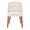 Rina Mid-Century Modern Chair in Walnut Wood and Cream Fabric- Set of 2 — front view