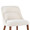 Rina Mid-Century Modern Chair in Walnut Wood and Cream Fabric- Set of 2 — detail view (photo 1)