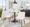Rina Mid-Century Modern Chair in Walnut Wood and Cream Fabric- Set of 2 — lifestyle photo 1