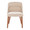 Rina accent chairs & seating in Walnut Wood, Light Brown Fabric, front view, featuring upholstered seat