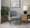 Marcel accent chair in Black Metal, Light Grey Fabric, featuring upholstered seat