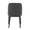 Tintori dining chair in Black Wood, Charcoal Fabric, back view