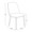 Tintori dining chair in Black Wood, Charcoal Fabric