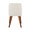 Tintori dining chair in Walnut Wood, Beige Fabric, back view, featuring fabric design