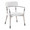 Savannah Contemporary Chair in Grey Brushed Wood and Light Grey Fabric with Black Metal Accents- Set of 2 — product view