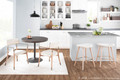 Savannah accent chairs & seating in Copper Metal, Whitewashed Wood, Cream Noise Fabric