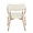 Savannah accent chairs & seating in Copper Metal, Whitewashed Wood, Cream Noise Fabric, back view