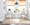 Savannah Contemporary Chair in White Whitewashed and Cream Noise Fabric with Copper Accent- Set of 2 — lifestyle photo 4