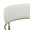 Savannah Contemporary Chair in Black Wood and Cream Fabric with Gold Accent- Set of 2 — detail view (photo 1)