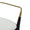 Savannah Contemporary Chair in Black Wood and Cream Fabric with Gold Accent- Set of 2 — detail view (photo 2)