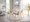 Trevi Mid-Century Modern Dining/Accent Chair in Natural Wood with Cream Fabric — lifestyle photo 6