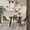 Trevi Mid-Century Modern Dining/Accent Chair in Walnut Wood with Grey Fabric — lifestyle photo 2