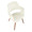 Vintage Flair Mid-Century Modern Chair in Walnut and Cream Fabric — lifestyle photo 1