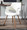 Vintage Flair Mid-Century Modern Chair in Walnut and Cream Fabric — lifestyle photo 8