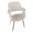 Vintage Flair Glam/art Deco Accent/Dining Chair in Gold Metal and Cream Velvet- Set of 2 — lifestyle photo 1