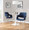 Vintage Flair Glam/art Deco Accent/Dining Chair in Chrome Metal and Blue Velvet- Set of 2 — lifestyle photo 2