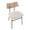 Walker Mid-Century Modern Chair in Brown Metal, Cream Noise Fabric and Whitewashed Wood- Set of 2 — lifestyle photo 1