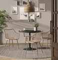 Winston accent chairs & seating in Antique Copper Metal, Whitewashed Wood, close-up detail