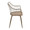 Winston accent chairs & seating in Antique Copper Metal, Whitewashed Wood, side view