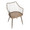 Winston Farmhouse Chair in Antique Copper Metal and Whitewashed Wood — lifestyle photo 1