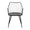 Winston accent chairs & seating in Black Metal, Black Wood, front view