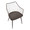 Winston Farmhouse Style Accent and Dining Chair in Brown Metal and Dark Walnut Wood — lifestyle photo 1