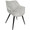 Wrangler accent chair in Black Metal, Light Grey Cowboy Fabric, product view