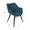 Wrangler accent chair in Black Metal, Light Grey Cowboy Fabric