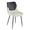 Wayne accent chairs & seating in Black Metal, Cream Fabric, Black PU, product view, featuring upholstered seat