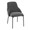 York accent chairs & seating in Black Metal, Dark Grey Fabric, product view, featuring metal design and fabric design