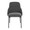 York accent chairs & seating in Black Metal, Dark Grey Fabric, front view, featuring metal design and fabric design