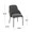 York accent chairs & seating in Black Metal, Dark Grey Fabric, featuring metal design and fabric design