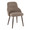 York accent chairs & seating in Dark Walnut Wood, Brown PU, product view, featuring wood frame