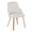 York accent chairs & seating in Whitewashed Wood, White PU, product view, featuring wood frame